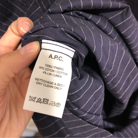 APC Constance shirt dress pin stripes - Picture 6 of 6